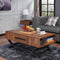 Karine Coffee Table, Walnut & Sandy Black